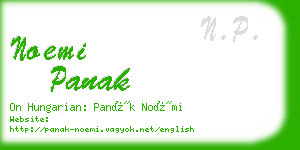 noemi panak business card